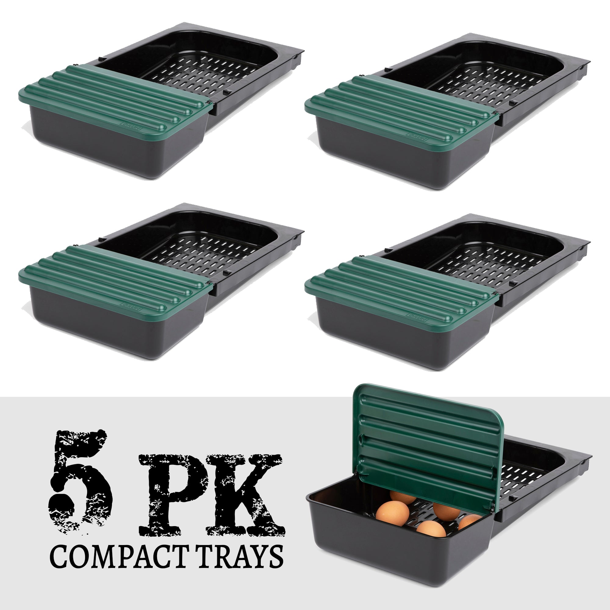 Compact Tray/Lids Replacement for Chicken Nesting Boxes 5 Pack