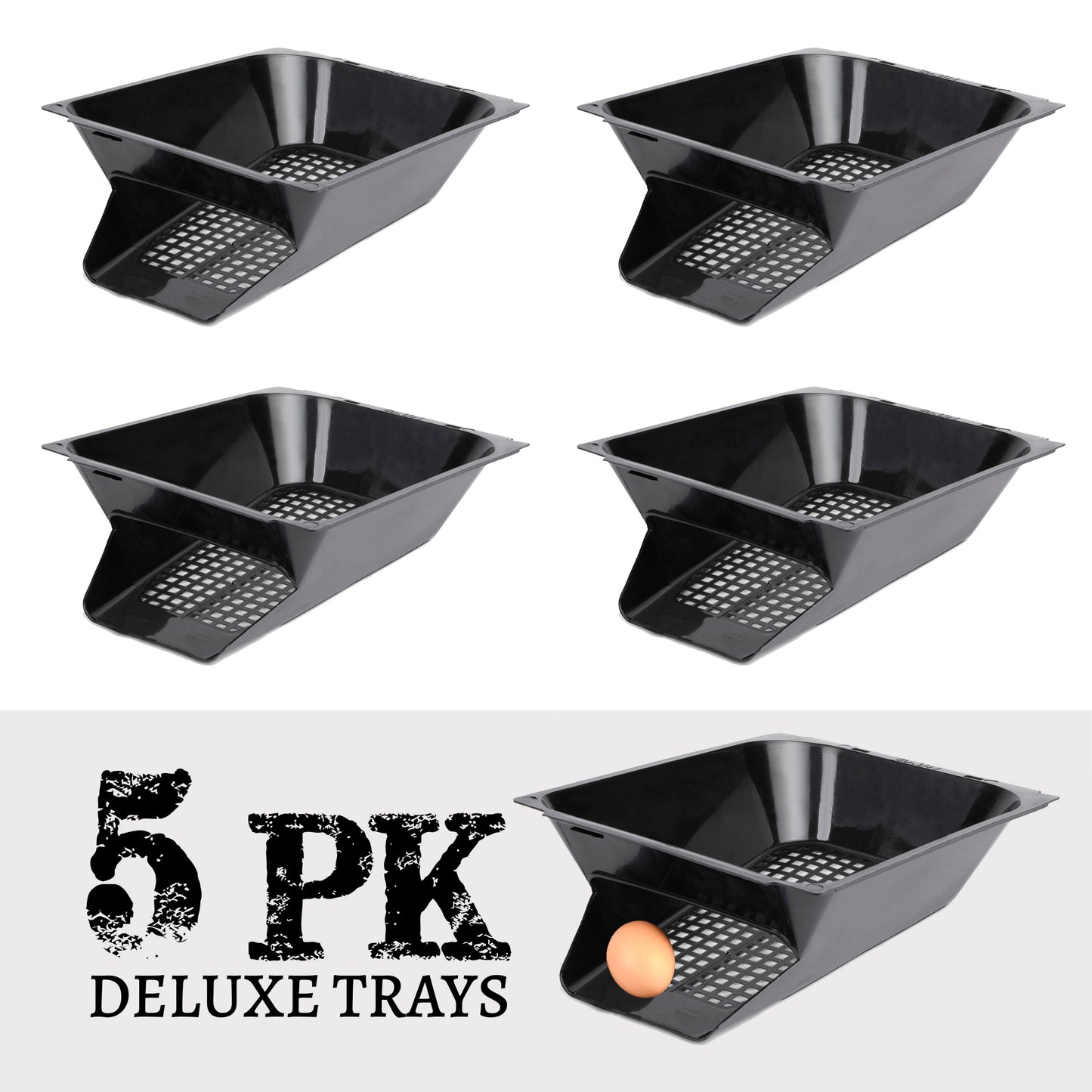 Deluxe Pro Tray Replacement for Chicken Nesting Boxes 5 Pack