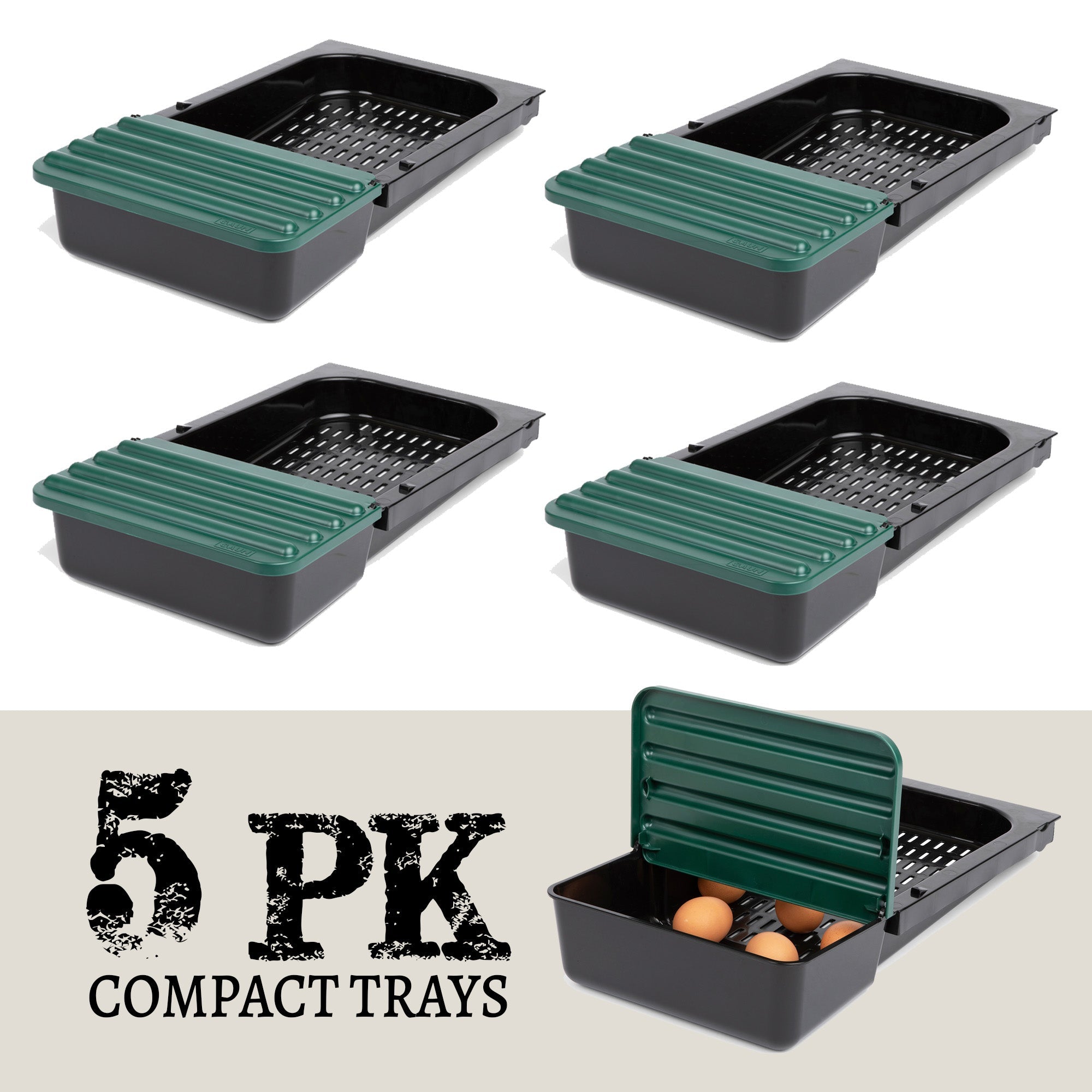 Compact Tray/Lid Replacement for Chicken Nesting Boxes 5 Pack