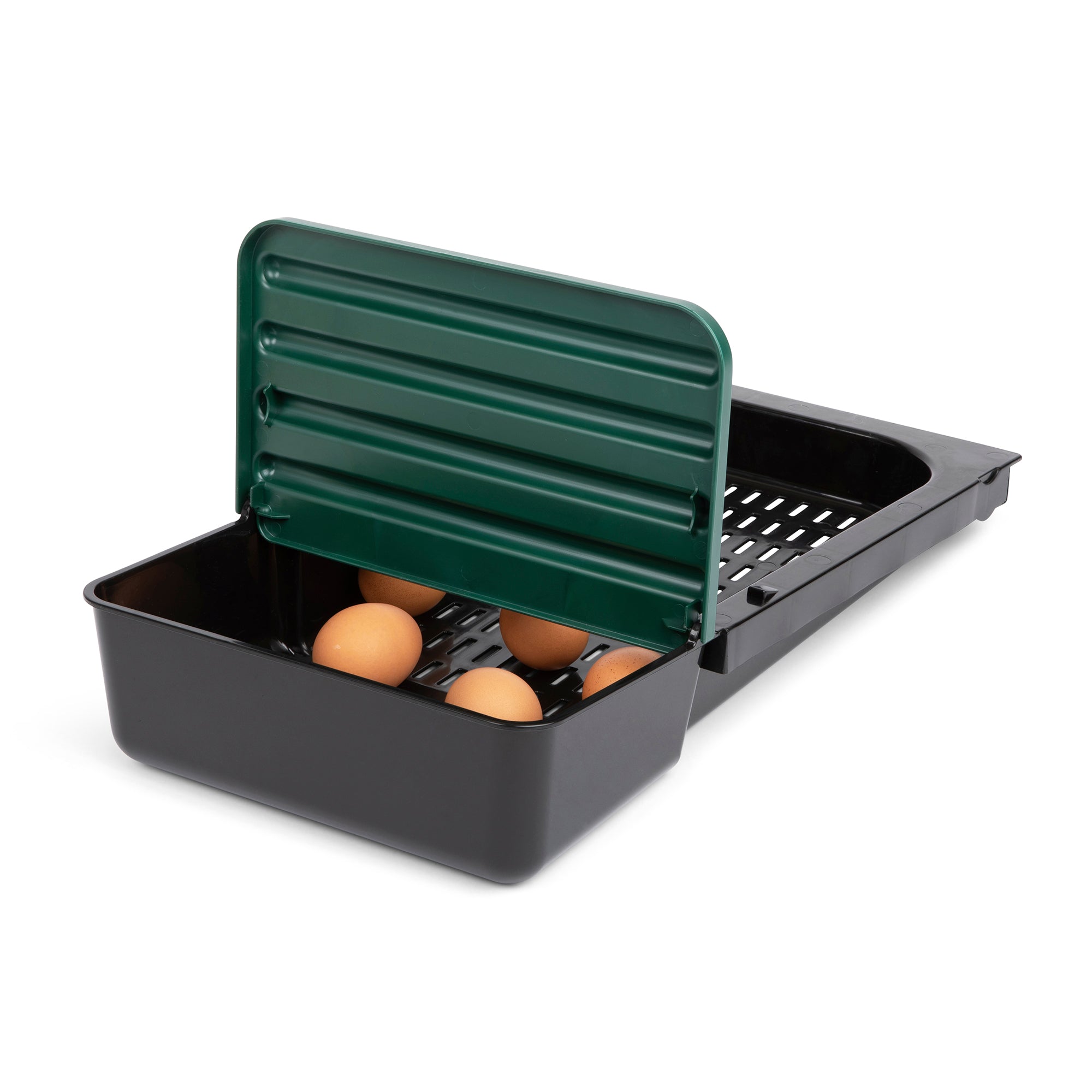 2 Compartment Roll Out Chicken Nesting Box with Compact Trays/Lids