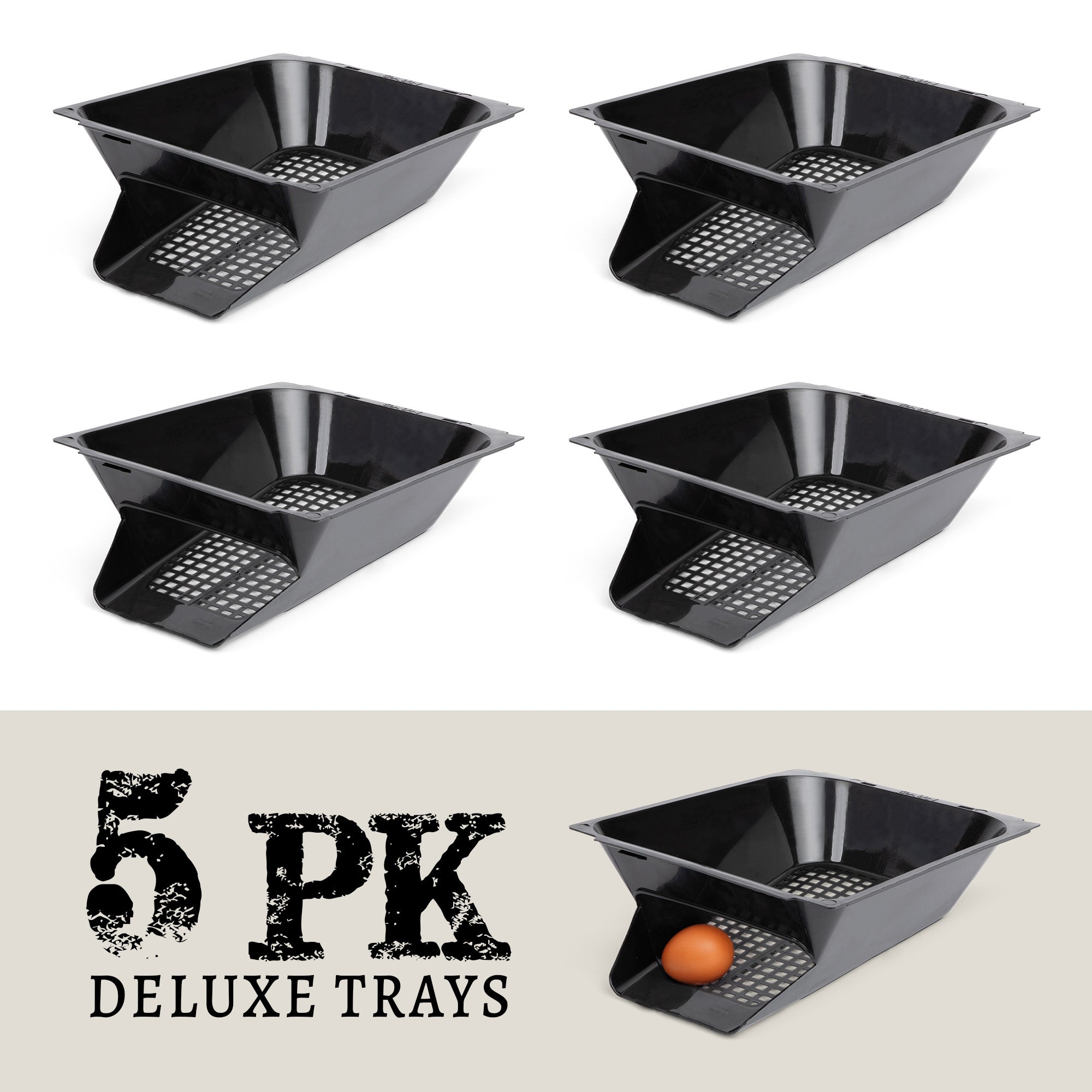 Deluxe Pro Tray Replacement for Chicken Nesting Boxes 5 Pack