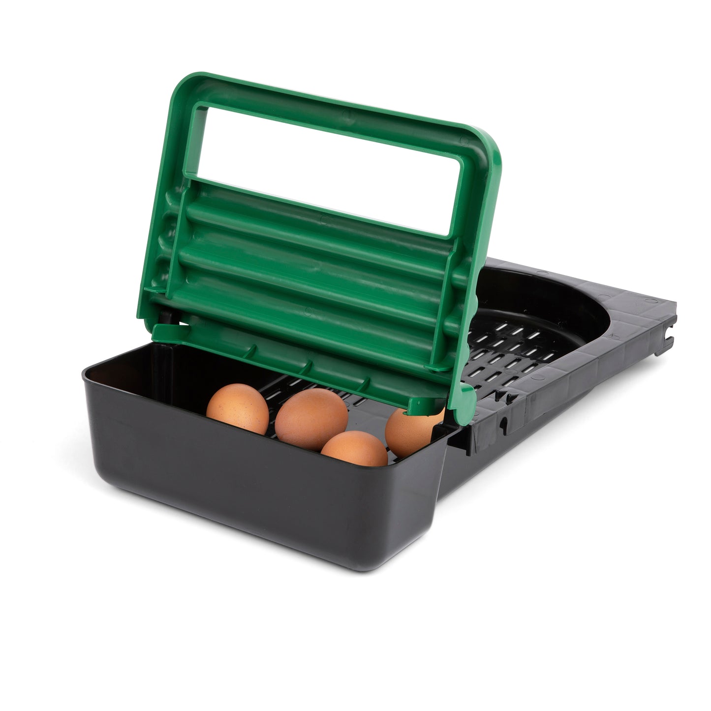 2 Compartment Roll Out Chicken Nesting Box with Classic Trays/Lids