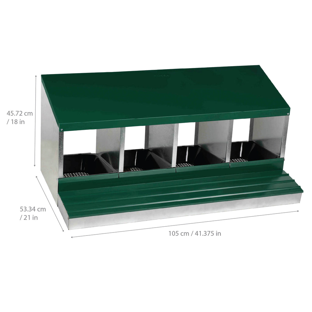 Homestead Essentials Roll-Out 3-Compartment Chicken Nesting Box