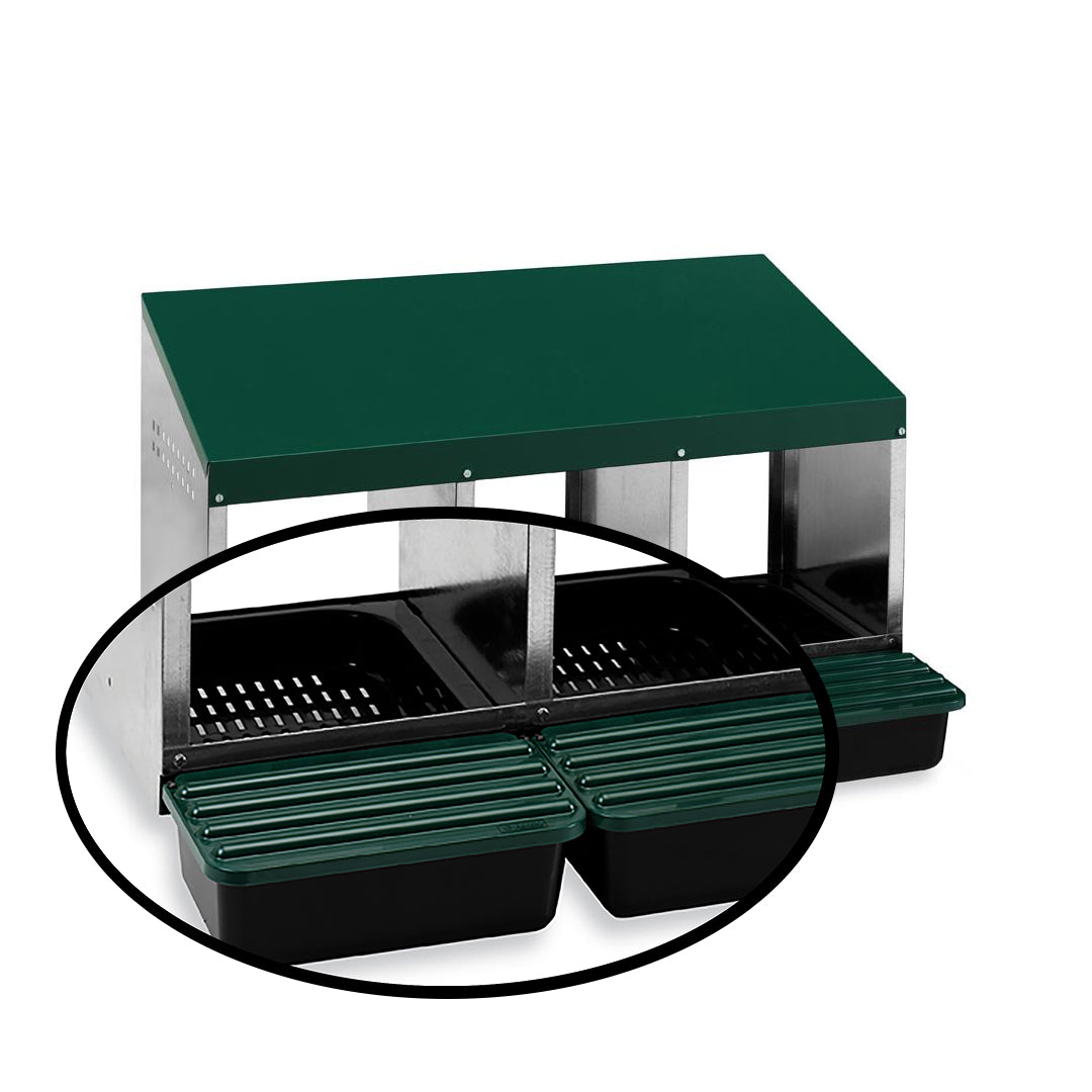 Compact Tray/Lids Replacement for Chicken Nesting Boxes 5 Pack